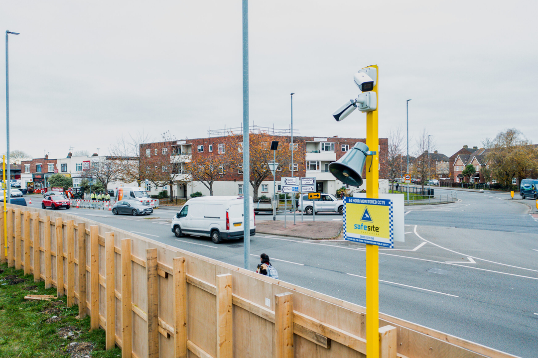 CCTV cameras protecting a site