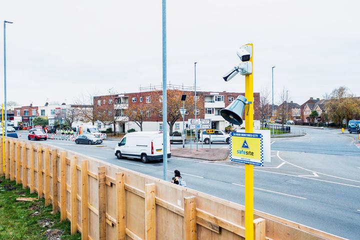 CCTV cameras protecting a site