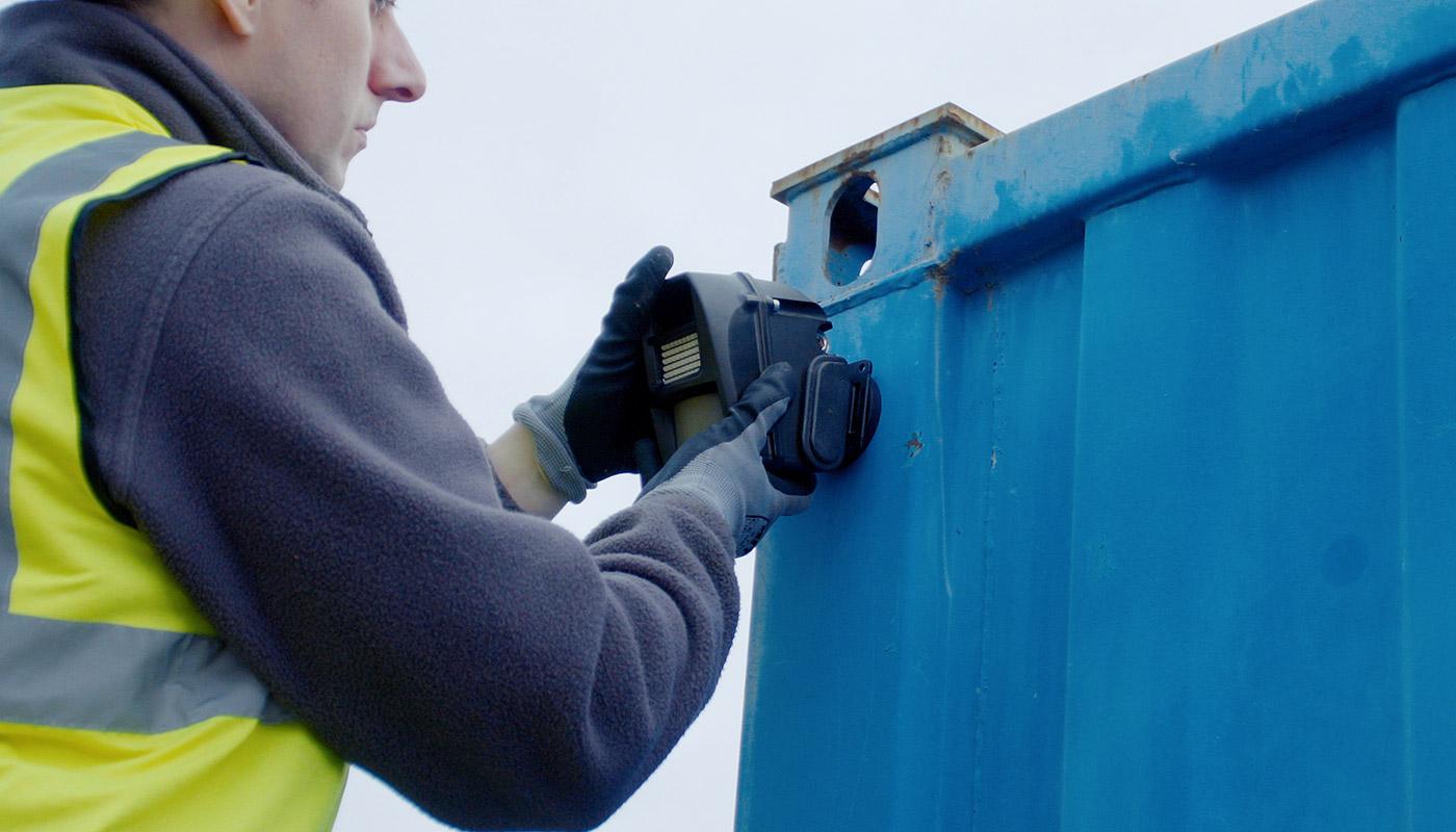 wireless alarms being installed