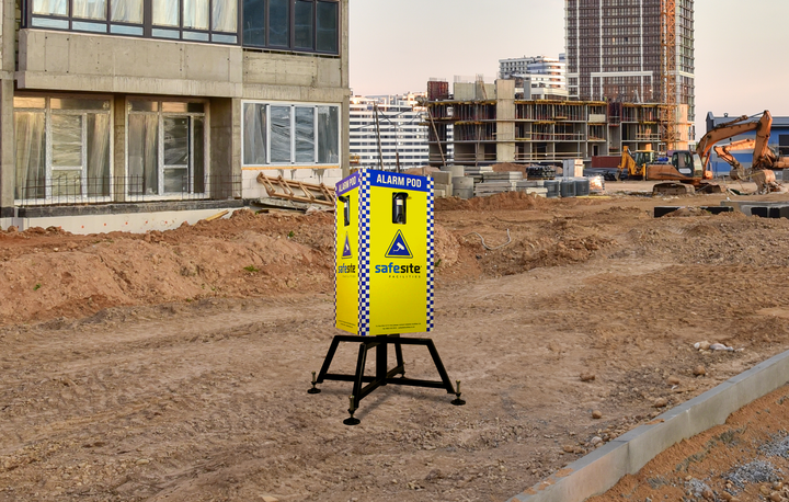 alarm pod on construction site