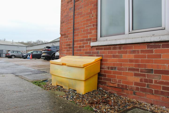 Grit Bin in situ